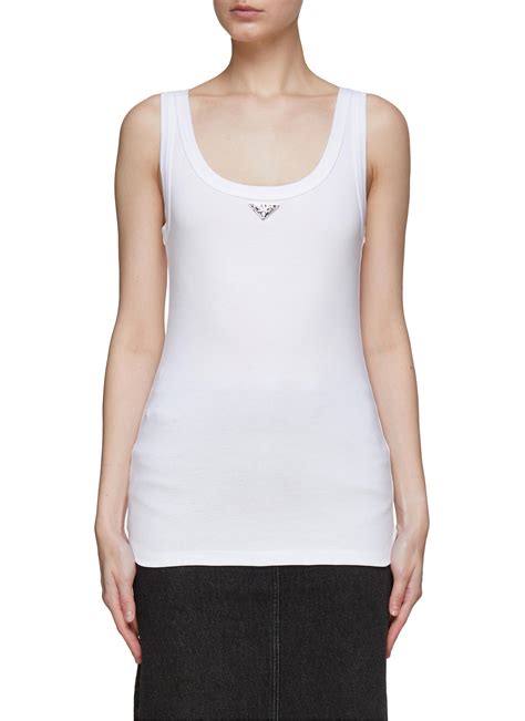 prada ribbed tank top pink outlet|Prada vest.